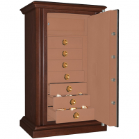 Элитный ювелирный сейф в дереве Safewood 112EL Flock 7Dr